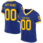 Maillot de football Royal Gold-White Authentic Mesh Throwback Personnalisé Maillot de football Royal Gold-White Authentic Mesh Throwback Personnalisé