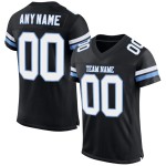 Maillot de football noir bleu en maille personnalisée authentique blanc clair Maillot de football noir bleu en maille personnalisée authentique blanc clair