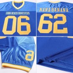 Maillot de football Royal Gold-White Authentic Mesh Throwback Personnalisé Maillot de football Royal Gold-White Authentic Mesh Throwback Personnalisé