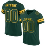 Maillot de football vert-or authentique en maille verte personnalisée Maillot de football vert-or authentique en maille verte personnalisée
