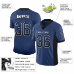 Maillot de football personnalisé noir et blanc Drift en maille tendance Royal Maillot de football personnalisé noir et blanc Drift en maille tendance Royal