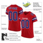 Maillot de football authentique Royal-White Mesh personnalisé rouge Maillot de football authentique Royal-White Mesh personnalisé rouge