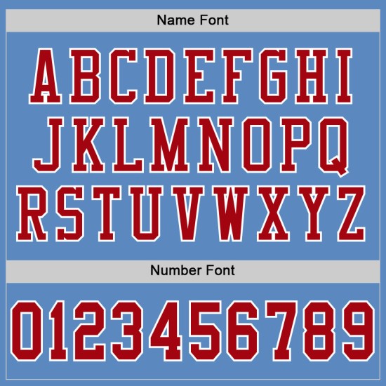 Maillot de football authentique personnalisé en maille rouge et blanc bleu clair Maillot de football authentique personnalisé en maille rouge et blanc bleu clair