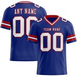 Maillot de football Royal Authentic blanc-rouge en maille personnalisée Maillot de football Royal Authentic blanc-rouge en maille personnalisée