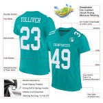 Maillot de football personnalisé Aqua Mesh authentique blanc Maillot de football personnalisé Aqua Mesh authentique blanc