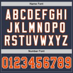 Maillot de football authentique en maille orange et blanc, bleu marine, rétro, personnalisé Maillot de football authentique en maille orange et blanc, bleu marine, rétro, personnalisé