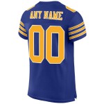 Maillot de football authentique en maille or-blanc Royal Custom Maillot de football authentique en maille or-blanc Royal Custom