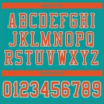 Maillot de football personnalisé en maille orange et blanc authentique Aqua Maillot de football personnalisé en maille orange et blanc authentique Aqua