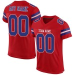 Maillot de football authentique Royal-White Mesh personnalisé rouge Maillot de football authentique Royal-White Mesh personnalisé rouge