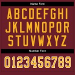 Maillot de football personnalisé Split en maille bordeaux doré et blanc tendance Maillot de football personnalisé Split en maille bordeaux doré et blanc tendance