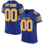 Maillot de football authentique en maille or-blanc Royal Custom Maillot de football authentique en maille or-blanc Royal Custom