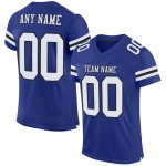 Maillot de football blanc-noir authentique Royal Mesh personnalisé Maillot de football blanc-noir authentique Royal Mesh personnalisé
